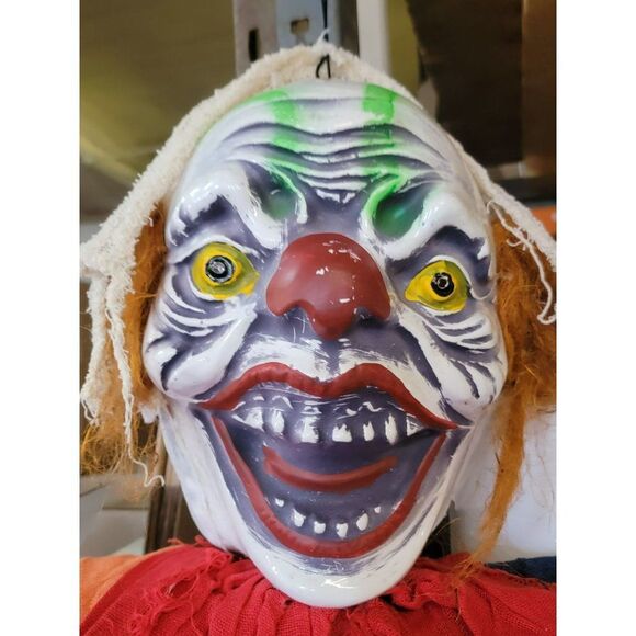 Halloween animated hanging scary clown light up pop decor - Picture 10 of 11